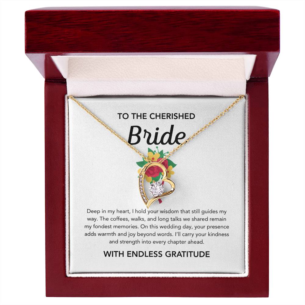 To my Bride - Forever Love Necklace - Bridal Bouquet