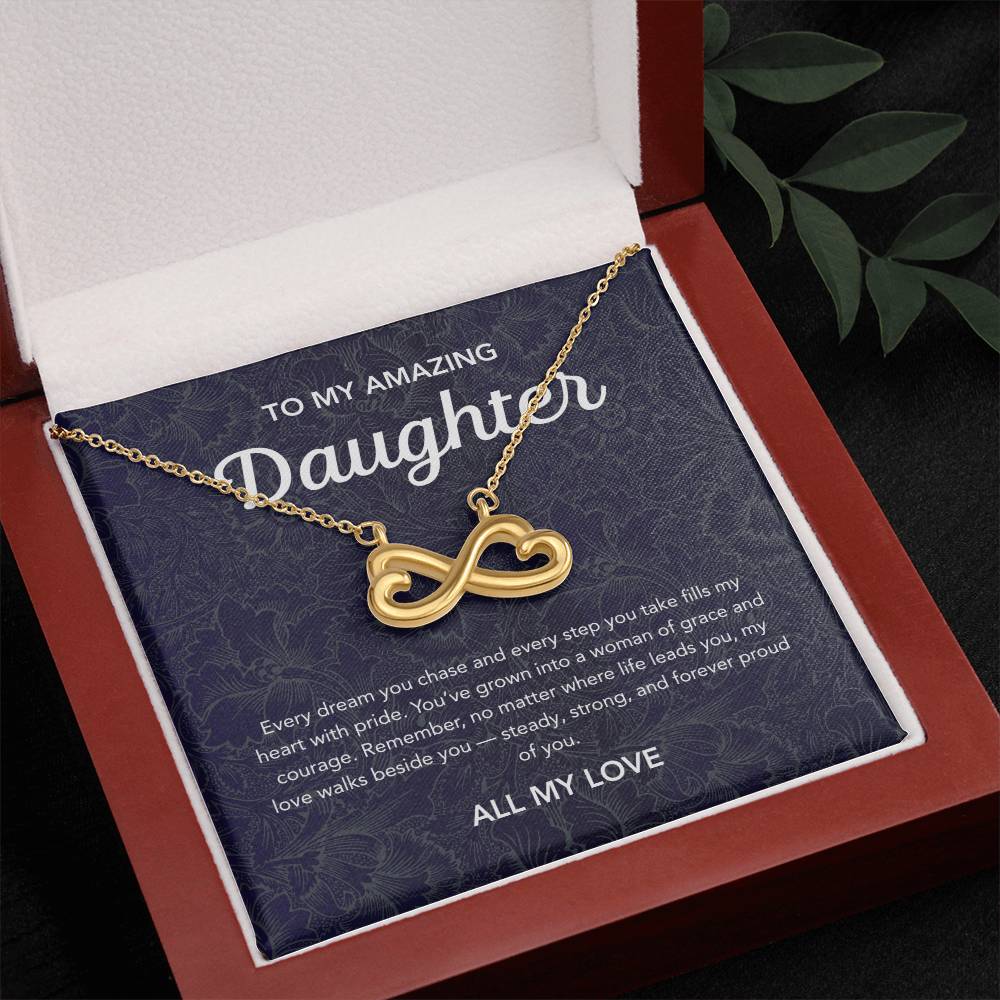 To my Daughter - Endless Love Necklace - Damsak