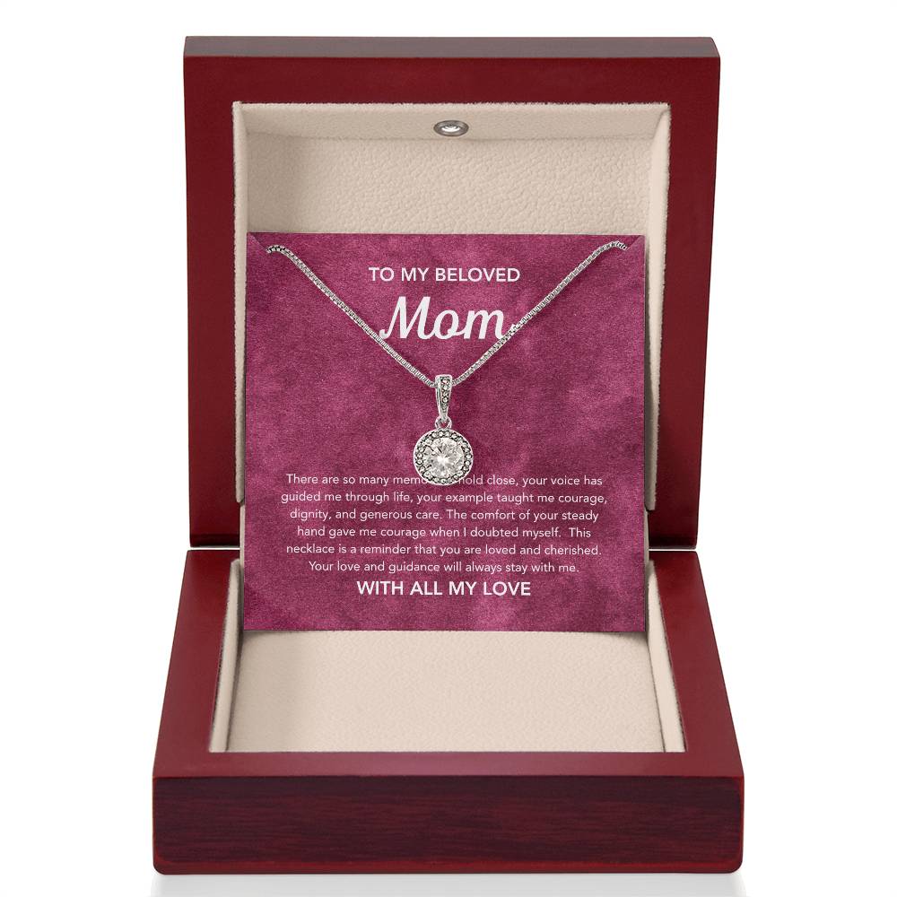 To Mom - Eternal Hope Necklace - Velvet Pattern