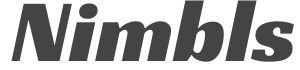 Black 'Nimbls' logo on a white background