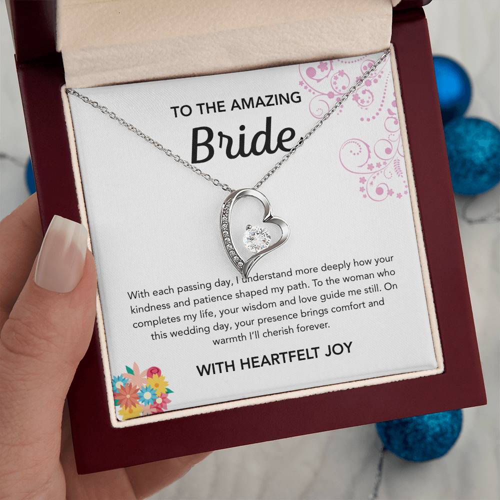 To my Bride - Forever Love Necklace - Bridal Bouquet