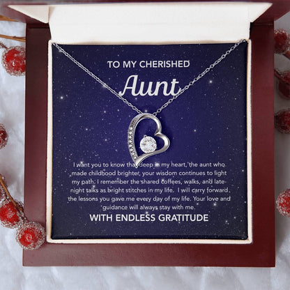 To my Aunt - Forever Love Necklace - Night Stars