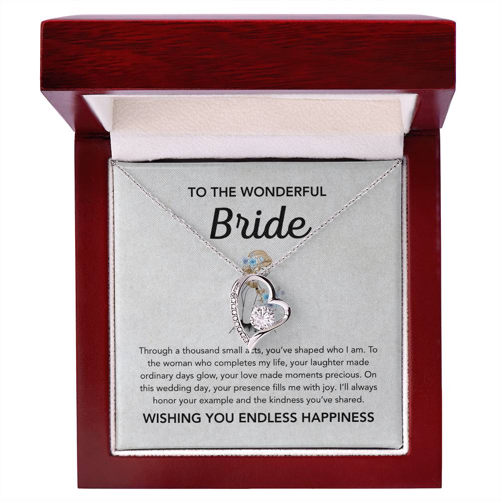To my Bride - Forever Love Necklace - Bridal Bouquet