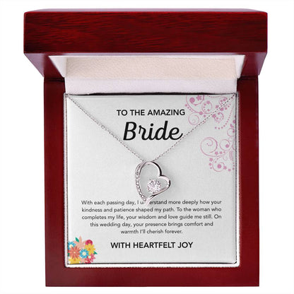 To my Bride - Forever Love Necklace - Bridal Bouquet