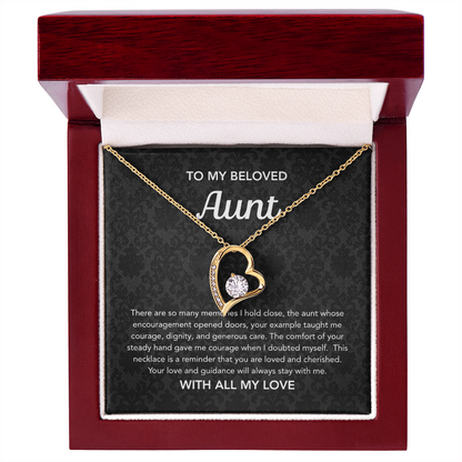 To my Aunt - Forever Love Necklace - Damsak