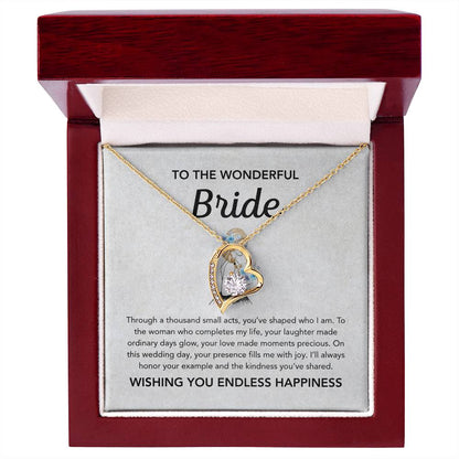 To my Bride - Forever Love Necklace - Bridal Bouquet