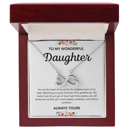 To my Daughter - Endless Love Necklace - Flowers