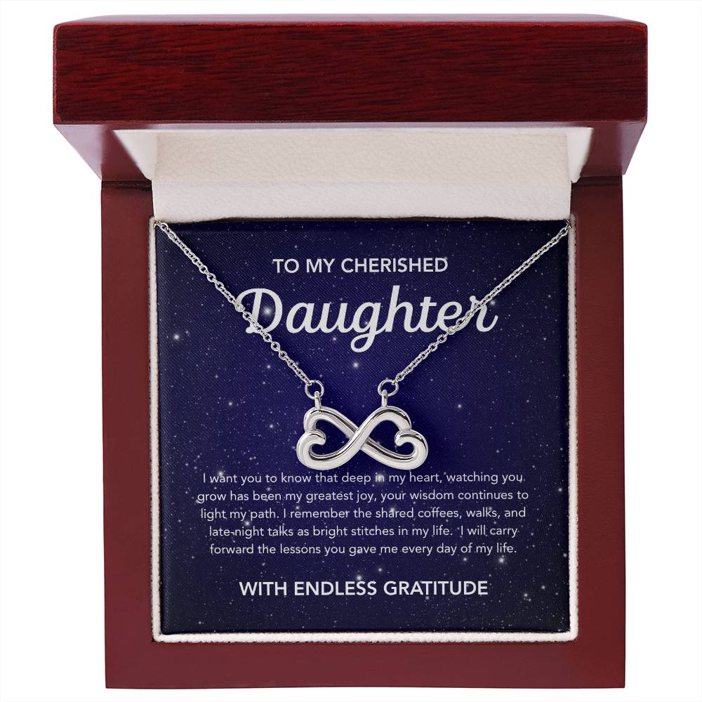 To my Daughter - Endless Love Necklace - Night Stars