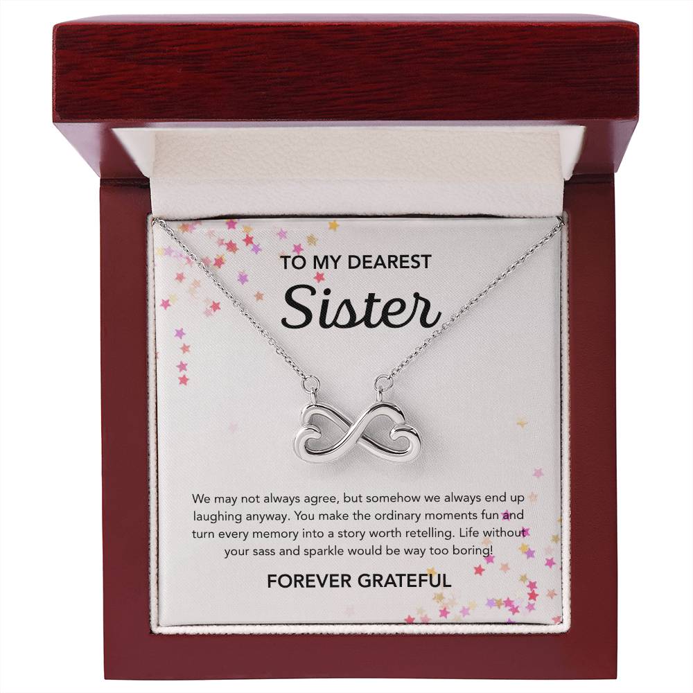 To my Sister - Endless Love Necklace - Stars