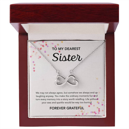 To my Sister - Endless Love Necklace - Stars