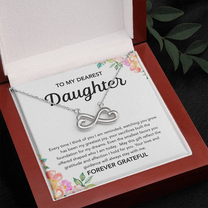 To my Daughter - Endless Love Necklace - Flowers