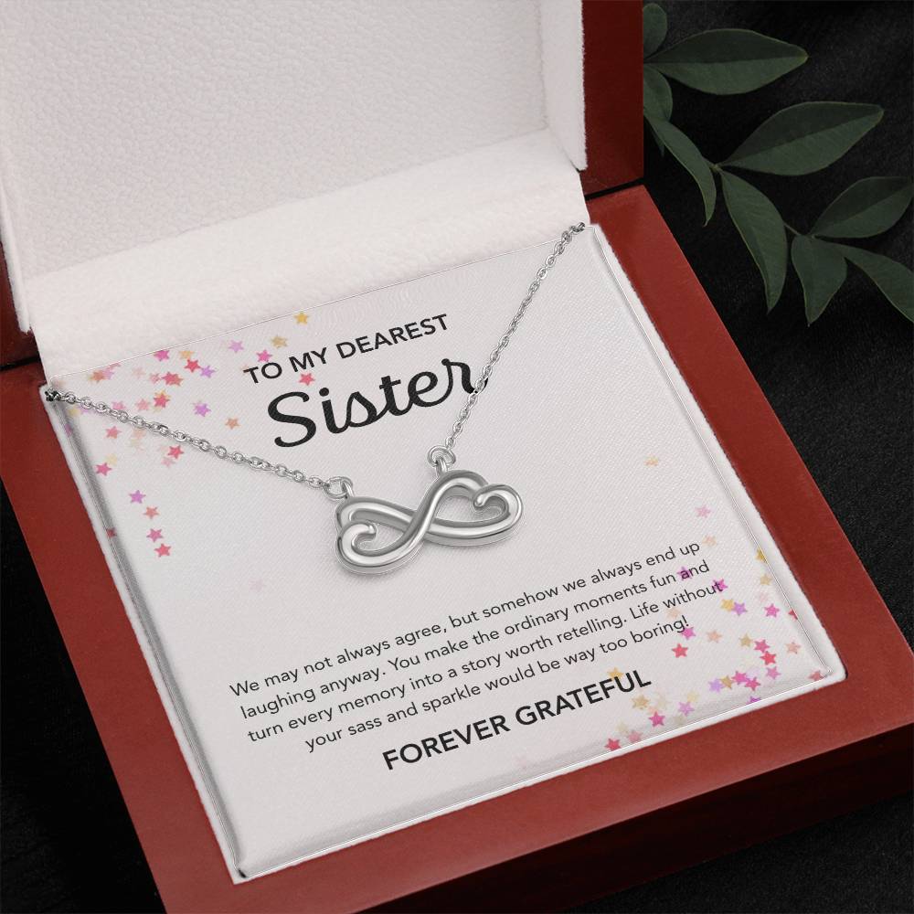To my Sister - Endless Love Necklace - Stars
