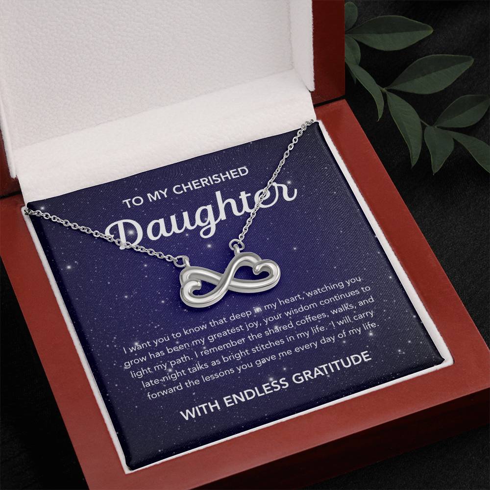 To my Daughter - Endless Love Necklace - Night Stars