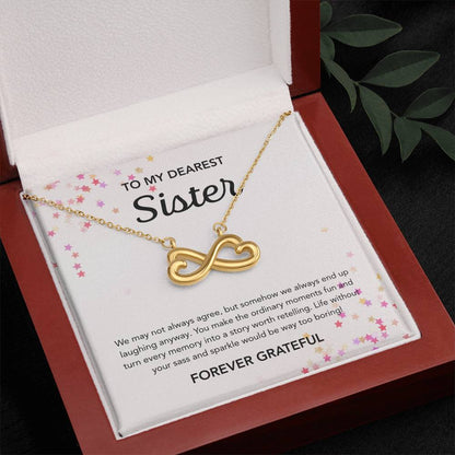 To my Sister - Endless Love Necklace - Stars