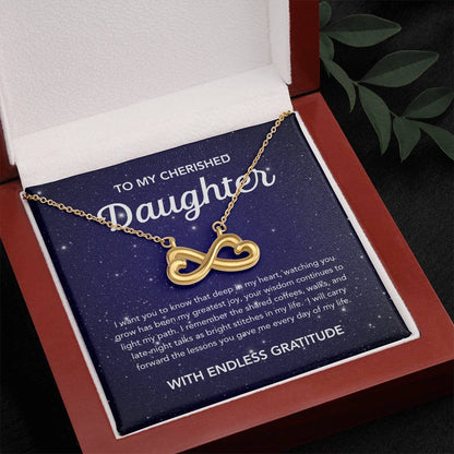 To my Daughter - Endless Love Necklace - Night Stars
