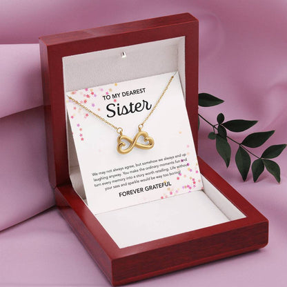 To my Sister - Endless Love Necklace - Stars