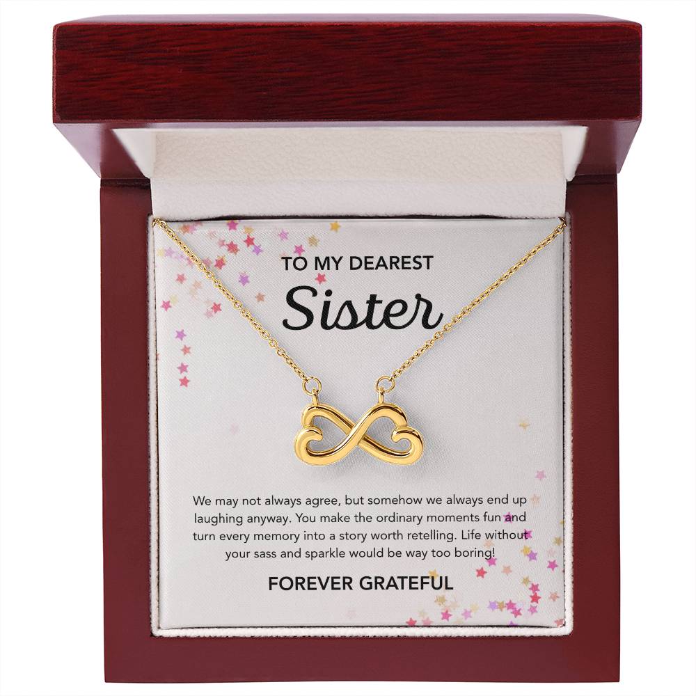 To my Sister - Endless Love Necklace - Stars