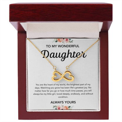 To my Daughter - Endless Love Necklace - Flowers