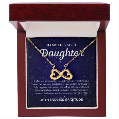 To my Daughter - Endless Love Necklace - Night Stars