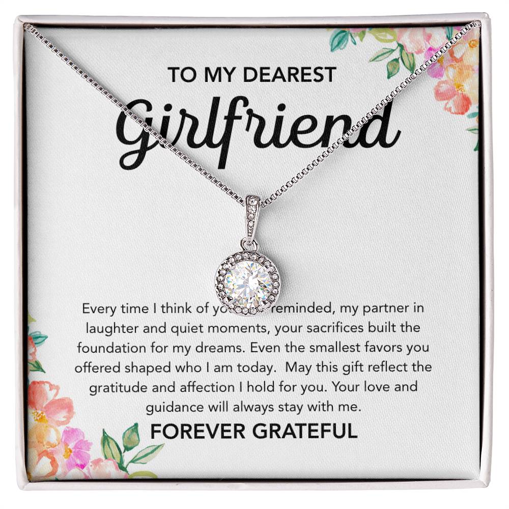To My Girlfriend - Eternal Hope Necklace - Flowers