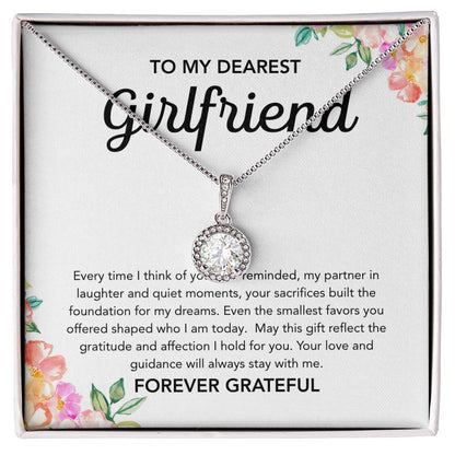 To My Girlfriend - Eternal Hope Necklace - Flowers