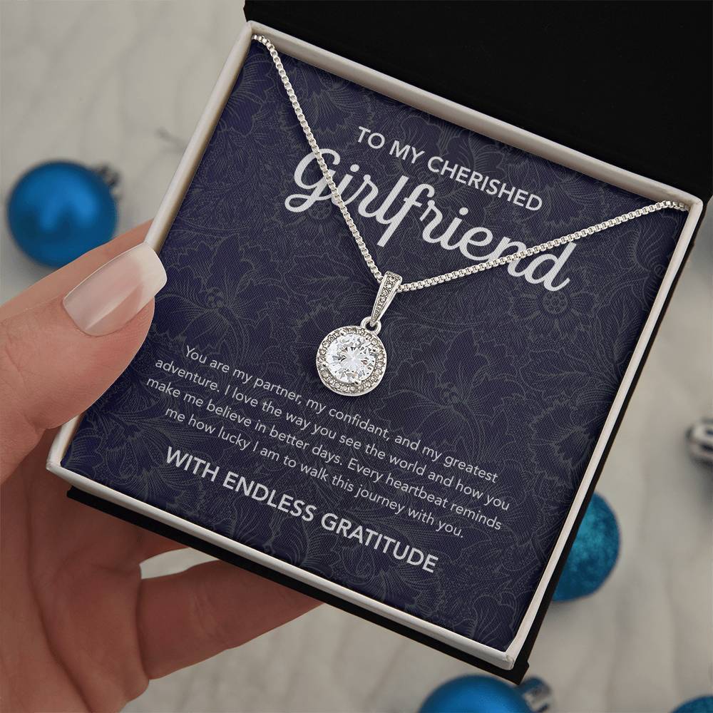 To My Girlfriend - Eternal Hope Necklace - Damask