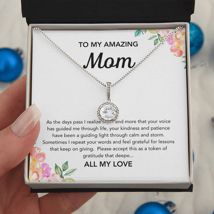 To Mom - Eternal Hope Necklace - Flowers