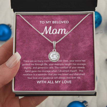 To Mom - Eternal Hope Necklace - Velvet Pattern
