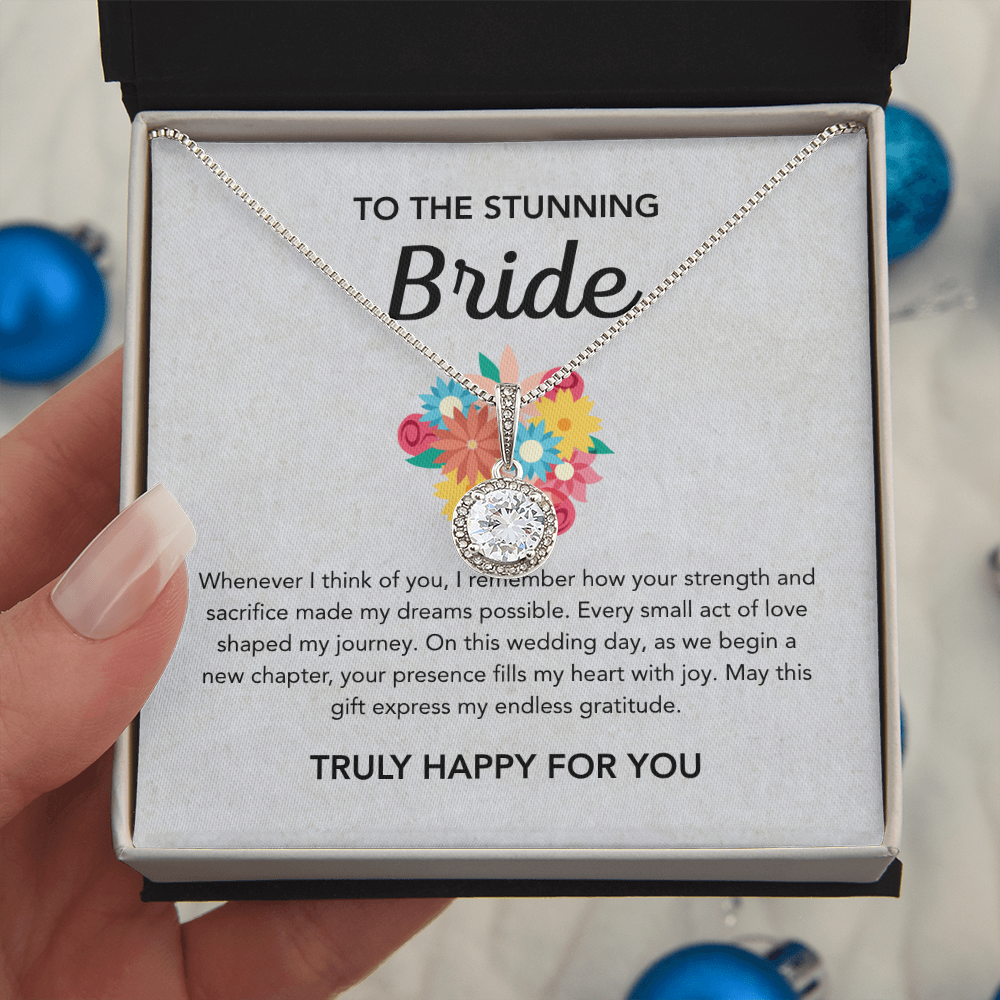 To my Bride - Eternal Hope Necklace - Bridal bouquet
