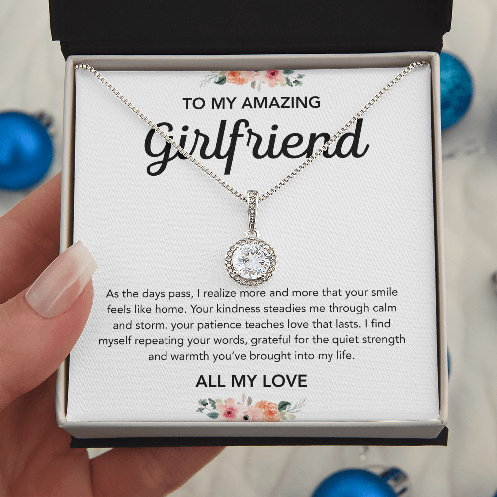 To My Girlfriend - Eternal Hope Necklace - Flowers
