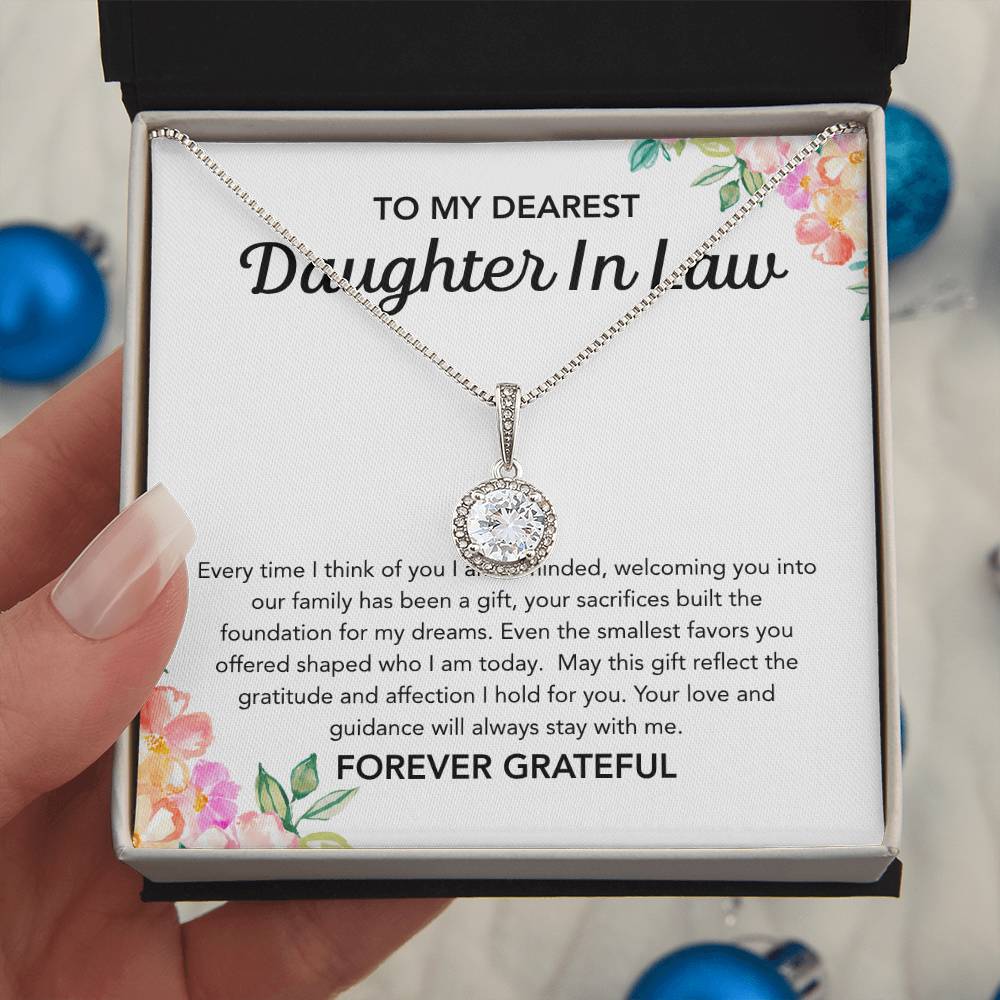 To my Daughter in Law - Eternal Hope Necklace - Flowers
