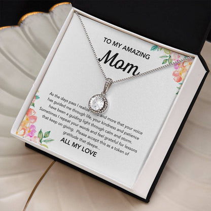 To Mom - Eternal Hope Necklace - Flowers