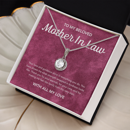 For my Mother in Law - Eternal Hope Necklace - Velvet Pattern