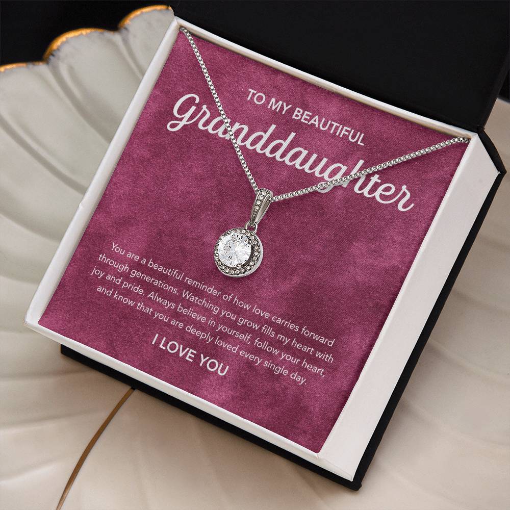 To my Granddaughter - Eternal Hope Necklace - Velvet Pattern