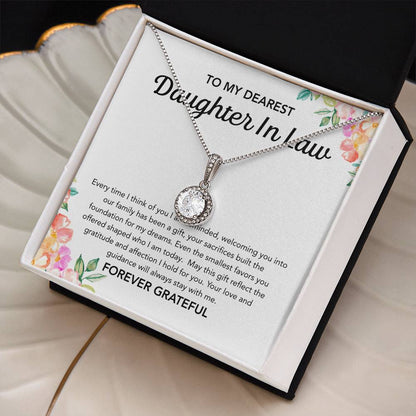 To my Daughter in Law - Eternal Hope Necklace - Flowers