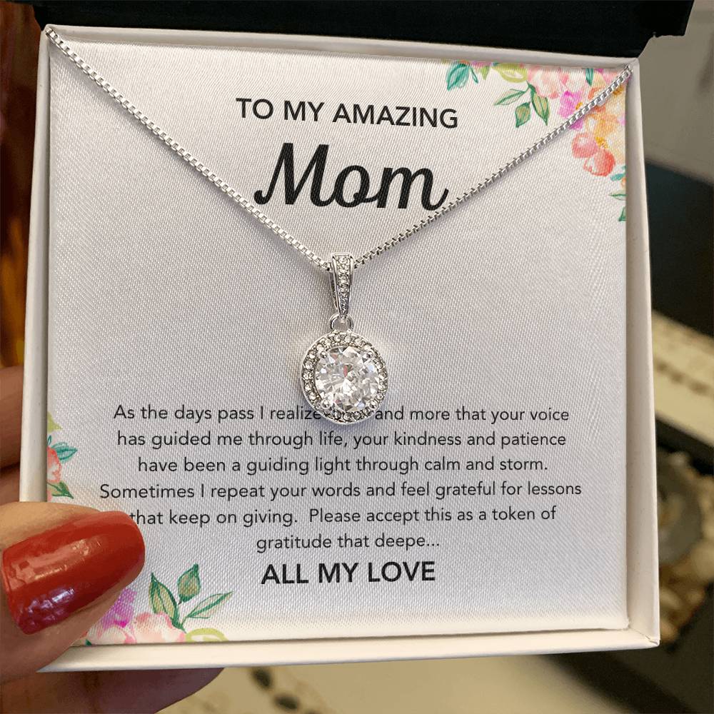 To Mom - Eternal Hope Necklace - Flowers