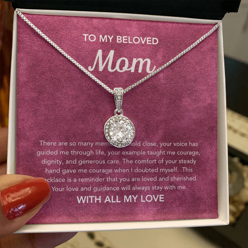 To Mom - Eternal Hope Necklace - Velvet Pattern