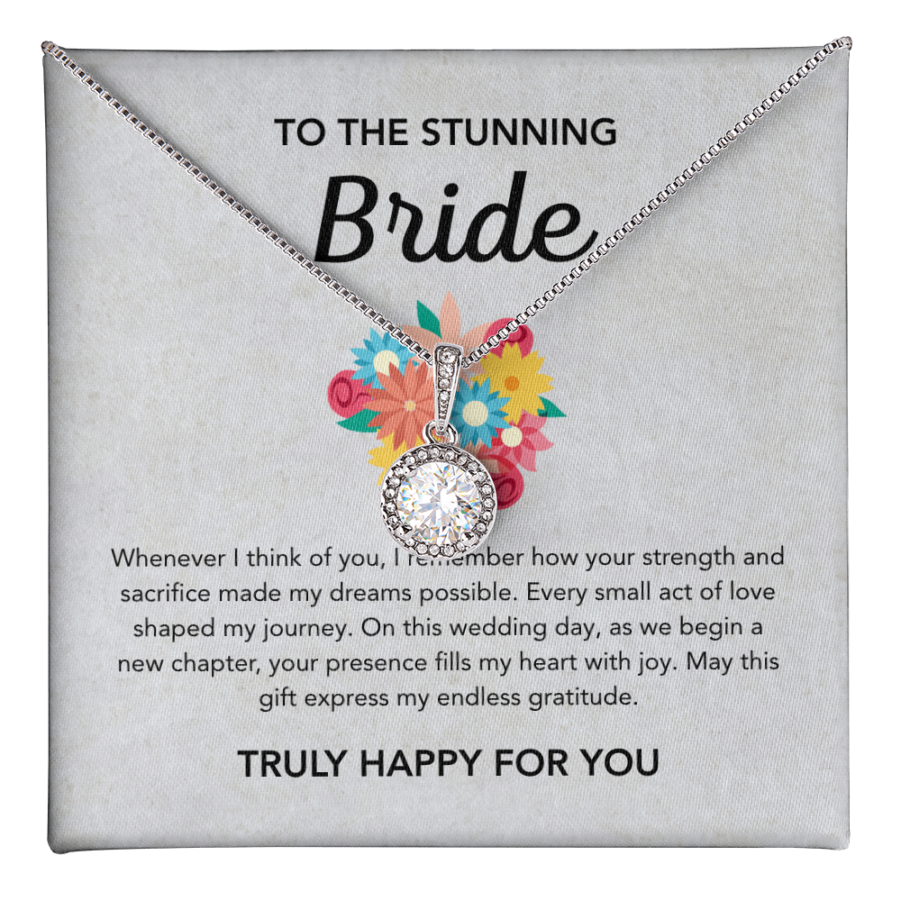 To my Bride - Eternal Hope Necklace - Bridal bouquet