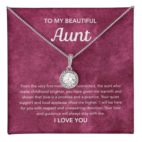 To my Aunt - Eternal Hope Necklace - Velvet Pattern