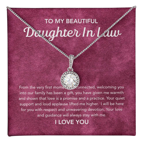 To my Daughter In Law - Eternal Hope Necklace - Velvet Pattern