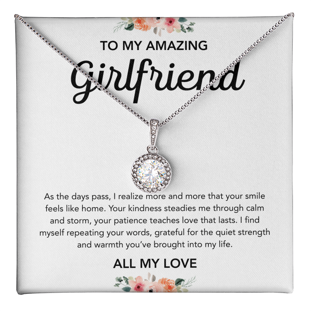 To My Girlfriend - Eternal Hope Necklace - Flowers