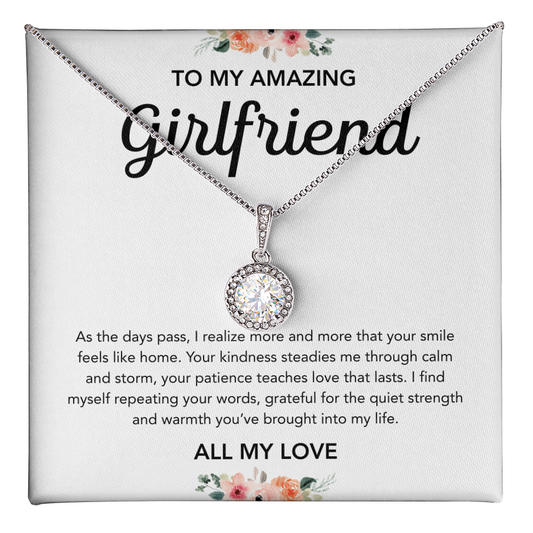 To My Girlfriend - Eternal Hope Necklace - Flowers
