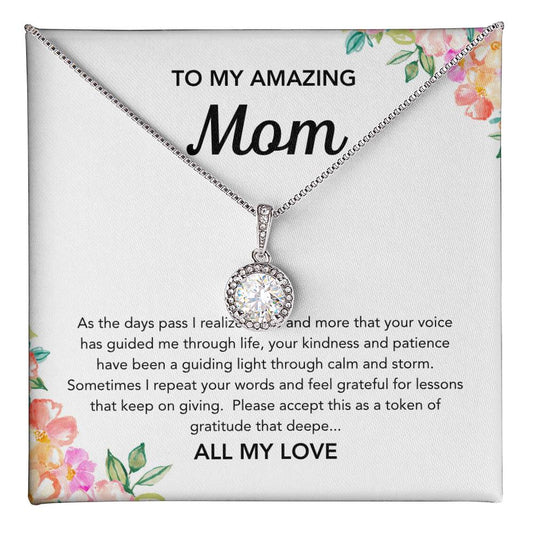 To Mom - Eternal Hope Necklace - Flowers