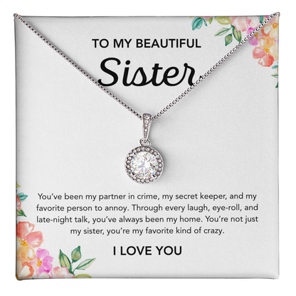 For my Sister - Eternal Hope Necklace - Flowers
