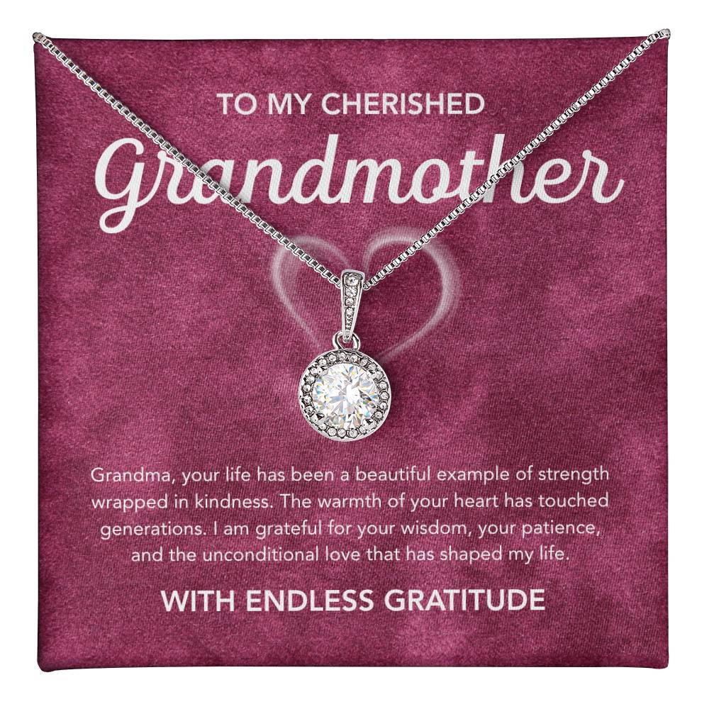To my Grandmother - Eternal Hope Necklace - White Heart