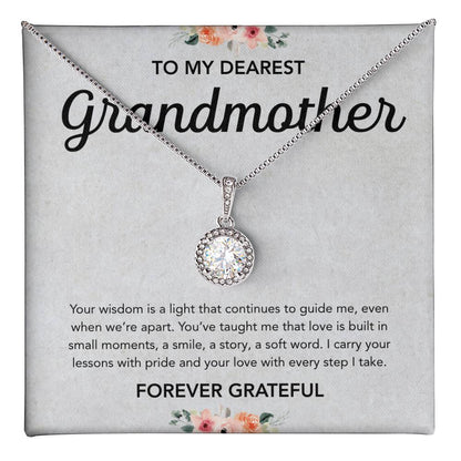 To my Grandmother - Eternal Hope Necklace - Flowers