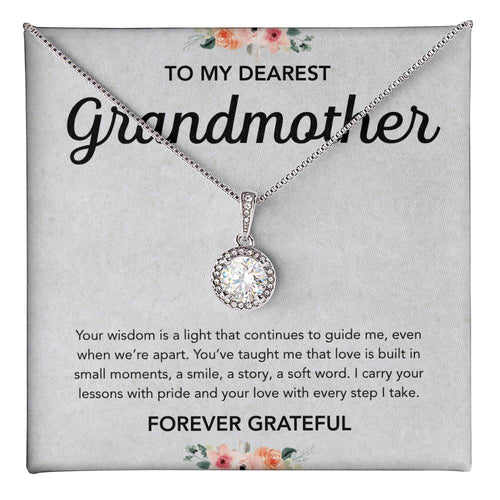 To my Grandmother - Eternal Hope Necklace - Flowers