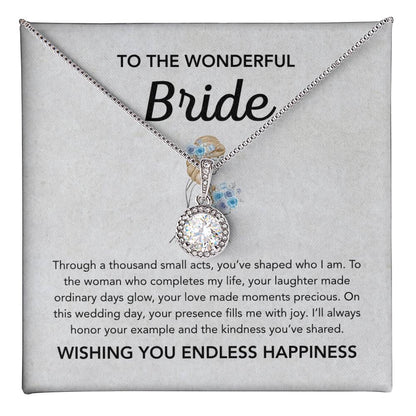 To my Bride - Eternal Hope Necklace - Bridal bouquet