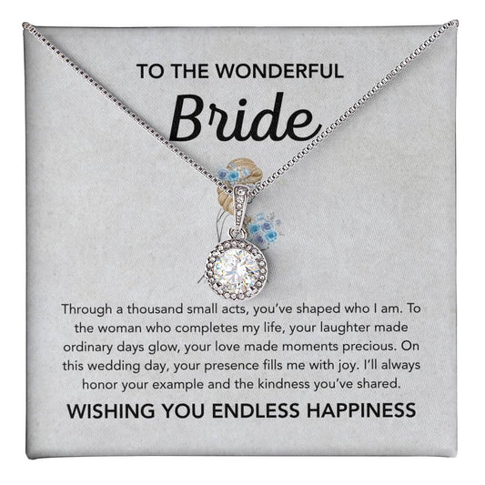 To my Bride - Eternal Hope Necklace - Bridal bouquet