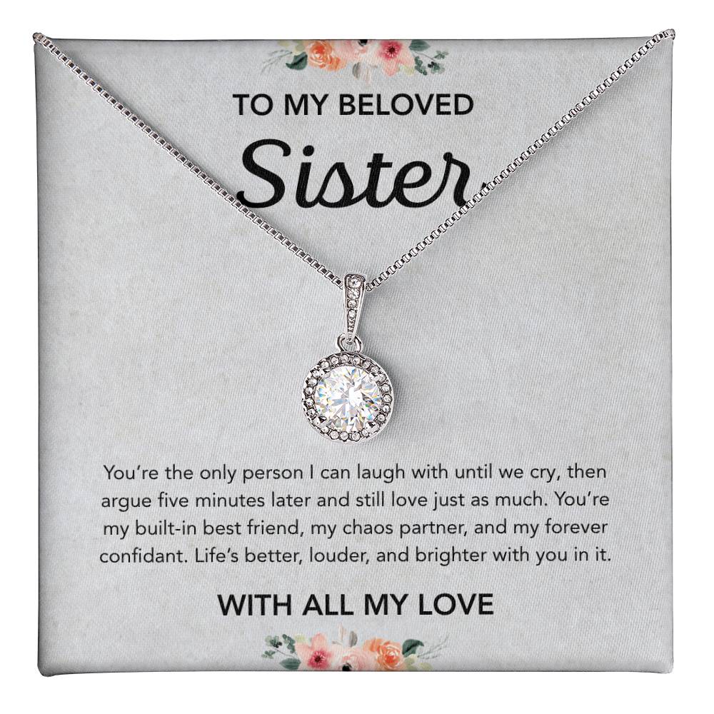 For my Sister - Eternal Hope Necklace - Flowers